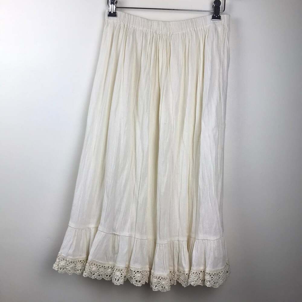Handmade beige/cream boho‎ skirt